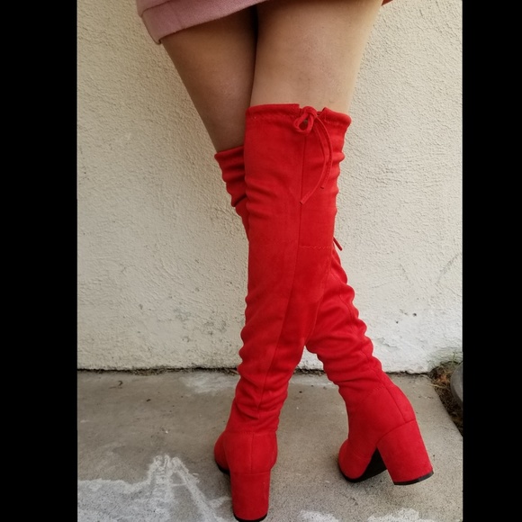 ! Very sexy boots over knee  Red Color - Picture 3 of 7
